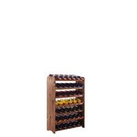 Weinregal Optiplus Modell 1, braun, 42 Flaschen